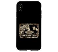 Mon Cheval Mange Mieux Que Moi Directeur d'écurie équestre Coque pour iPhone XS Max