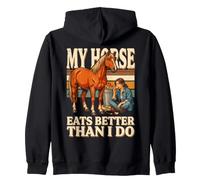 Mon Cheval Mange Mieux Que Moi. Humour équestre Sweat à Capuche