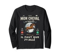 Mon Cheval m'appelle Motif Équitation Cavalier et Cavalière Manche Longue