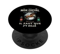 Mon Cheval m'appelle Motif Équitation Cavalier et Cavalière PopSockets PopGrip Adhésif