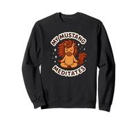 Mon Cheval Mustang médite Un Animal de Compagnie Mignon et drôle Sweatshirt