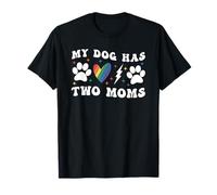 Mon chien a deux mamans Gay Pride LGBTQ LGBT T-Shirt