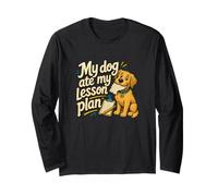 Mon Chien a mangé Mon Plan de Cours Funny Teacher Manche Longue