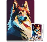 Mon Chien Berger des Shetland - Puzzle Adulte 1000 pièces - Jeu éducatif et Stimulant - Idée Cadeau Originale et touchante - Dimensions:50x75cm