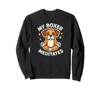 Mon Chien Boxer médite Un Art Mignon et drôle Sweatshirt