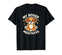 Mon Chien Boxer médite Un Art Mignon et drôle T-Shirt