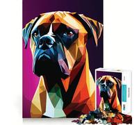 Mon Chien Boxer Puzzle de 1000 pièces pour Adultes Stimule la mémoire Moments de détente Design raffiné Cadeau de qualité (38x26cm)