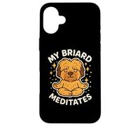 Mon Chien Briard médite Un Art Mignon et drôle Coque pour iPhone 16 Plus