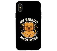 Mon Chien Briard médite Un Art Mignon et drôle Coque pour iPhone X/XS