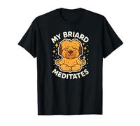 Mon Chien Briard médite Un Art Mignon et drôle T-Shirt