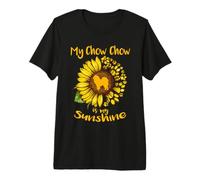 Mon Chien Chow Chow est Mon Rayon de Soleil Tournesol Patte T-Shirt Haut de Gamme