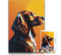 Mon Chien Cocker Spaniel Adolescent - Puzzle de 1000 pièces - Jeu éducatif de logique et attentionné pour Toutes Les Occasions - Dimensions 50x75cm