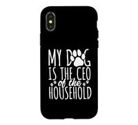 Mon Chien est Le PDG de la Maison - Funny Paw Boss Coque pour iPhone X/XS