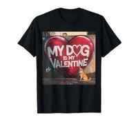 Mon Chien est ma Saint-Valentin Chihuahua Street Graffiti T-Shirt