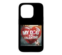 Mon Chien est ma Saint-Valentin English Bulldog Street Graffiti Coque pour iPhone 15 Pro