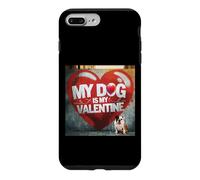 Mon Chien est ma Saint-Valentin English Bulldog Street Graffiti Coque pour iPhone 7 Plus/8 Plus