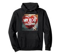 Mon Chien est ma Saint-Valentin English Bulldog Street Graffiti Sweat à Capuche