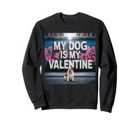 Mon Chien est ma Saint-Valentin English Bulldog Street Graffiti Sweatshirt