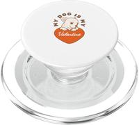 Mon Chien est ma Saint-Valentin PopSockets PopGrip pour MagSafe