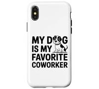 Mon Chien est Mon collègue préféré - Humour drôle de Bureau à Domicile Coque pour iPhone X/XS