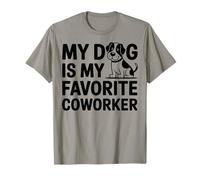 Mon Chien est Mon collègue préféré - Humour drôle de Bureau à Domicile T-Shirt