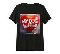 Mon Chien est Mon Golden Retriever Street Graffiti pour la Saint-Valentin T-Shirt Haut de Gamme