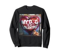 Mon Chien est Mon Graffiti de Rue poméranien pour la Saint-Valentin Sweatshirt