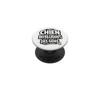 Mon Chien Est Plus Intelligent - Humour Sarcastique PopSockets PopGrip Adhésif