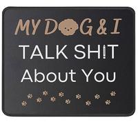 Mon Chien Et Moi Tapis De Souris Petit Mouse Pad Bords Cousus Tapis De Souris Gaming pour Ordinateur Jeu Voyage 25X30Cm