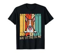 Mon Chien était Assis sur Moi, propriétaire de Bull Terrier Rouge et Blanc T-Shirt