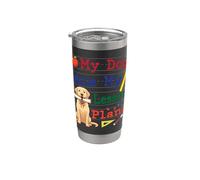 Mon chien labrador a mangé mes plans de cours drôles pour papa, maman et professeur Gobelet isotherme en acier inoxydable double paroi
