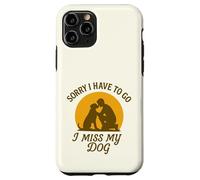 Mon Chien me Manque Désolée de Devoir opter pour Vintage Sunset Love Coque pour iPhone 11 Pro