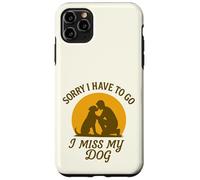 Mon Chien me Manque Désolée de Devoir opter pour Vintage Sunset Love Coque pour iPhone 11 Pro Max
