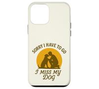 Mon Chien me Manque Désolée de Devoir opter pour Vintage Sunset Love Coque pour iPhone 12 Mini