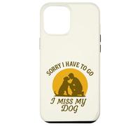 Mon Chien me Manque Désolée de Devoir opter pour Vintage Sunset Love Coque pour iPhone 12 Pro Max