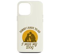 Mon Chien me Manque Désolée de Devoir opter pour Vintage Sunset Love Coque pour iPhone 13 Pro Max