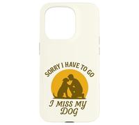 Mon Chien me Manque Désolée de Devoir opter pour Vintage Sunset Love Coque pour iPhone 15 Pro