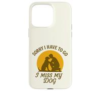 Mon Chien me Manque Désolée de Devoir opter pour Vintage Sunset Love Coque pour iPhone 15 Pro Max