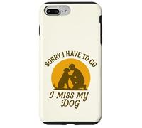 Mon Chien me Manque Désolée de Devoir opter pour Vintage Sunset Love Coque pour iPhone 7 Plus/8 Plus