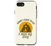 Mon Chien me Manque Désolée de Devoir opter pour Vintage Sunset Love Coque pour iPhone SE (2020) / 7/8