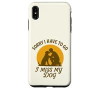 Mon Chien me Manque Désolée de Devoir opter pour Vintage Sunset Love Coque pour iPhone XS Max