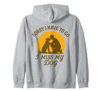 Mon Chien me Manque Désolée de Devoir opter pour Vintage Sunset Love Sweat à Capuche