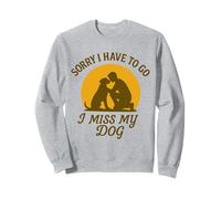 Mon Chien me Manque Désolée de Devoir opter pour Vintage Sunset Love Sweatshirt