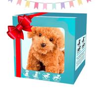 Mon Chiot Robot réaliste 2026, Chien Robot Intelligent, Jouet pour Chien Qui Marche et aboie, pour l'interaction Entre Adultes et Enfants E 16X12X10CM