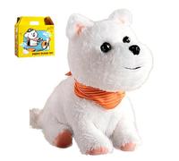Mon Chiot Robot Réaliste, Chant Musical, Danse, Chien Interactif en Peluche, Promenade Le Long du Chiot, Imite la Parole Humaine, Câlins Et Baisers, Marche Et Cour West Highland White Terrier Battery