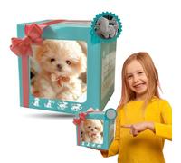 Mon Chiot Robot réaliste, Chien Robot interactif avec Marche, aboiement et remuement de la Queue, Cadeau électronique pour Enfants et Adultes White