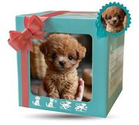 Mon Chiot Robot Réaliste, Chien Robot pour Adultes Qui Agit comme Un Vrai Chiot, Boîte Cadeau, Aboie, Remue la Queue, Marche Brown