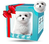 Mon chiot robot réaliste, chien robot qui agit comme de vrais chiens, marchant, aboiement, queue remuant, parfait pour les fêtes et les cadeaux d'anniversaire ou le plaisir interactif, jouets pour