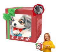 Mon Chiot Robot réaliste en Peluche, Animal de Compagnie de Simulation avec des Actions réalistes comme Marcher, aboyer, s'asseoir pour garçons et Filles, Cadeau Parfait pour Enfants Gray