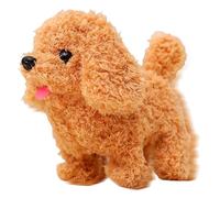 Mon chiot robot réaliste - Jouet de simulation pour chien, promenades, aboiements, remuements | Chiot électronique en peluche pour garçons, filles, maison, voyage, crèche, intérieur, animal de compagn